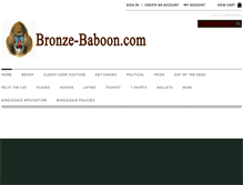 Tablet Screenshot of bronze-baboon.com